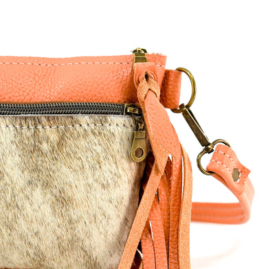 Miss Kitty - Light Brindle w/ Terracotta Leather-Miss Kitty-Western-Cowhide-Bags-Handmade-Products-Gifts-Dancing Cactus Designs