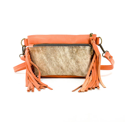Miss Kitty - Light Brindle w/ Terracotta Leather-Miss Kitty-Western-Cowhide-Bags-Handmade-Products-Gifts-Dancing Cactus Designs