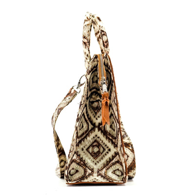 Opry - Longhorn w/ Bronzed Aztec-Opry-Western-Cowhide-Bags-Handmade-Products-Gifts-Dancing Cactus Designs