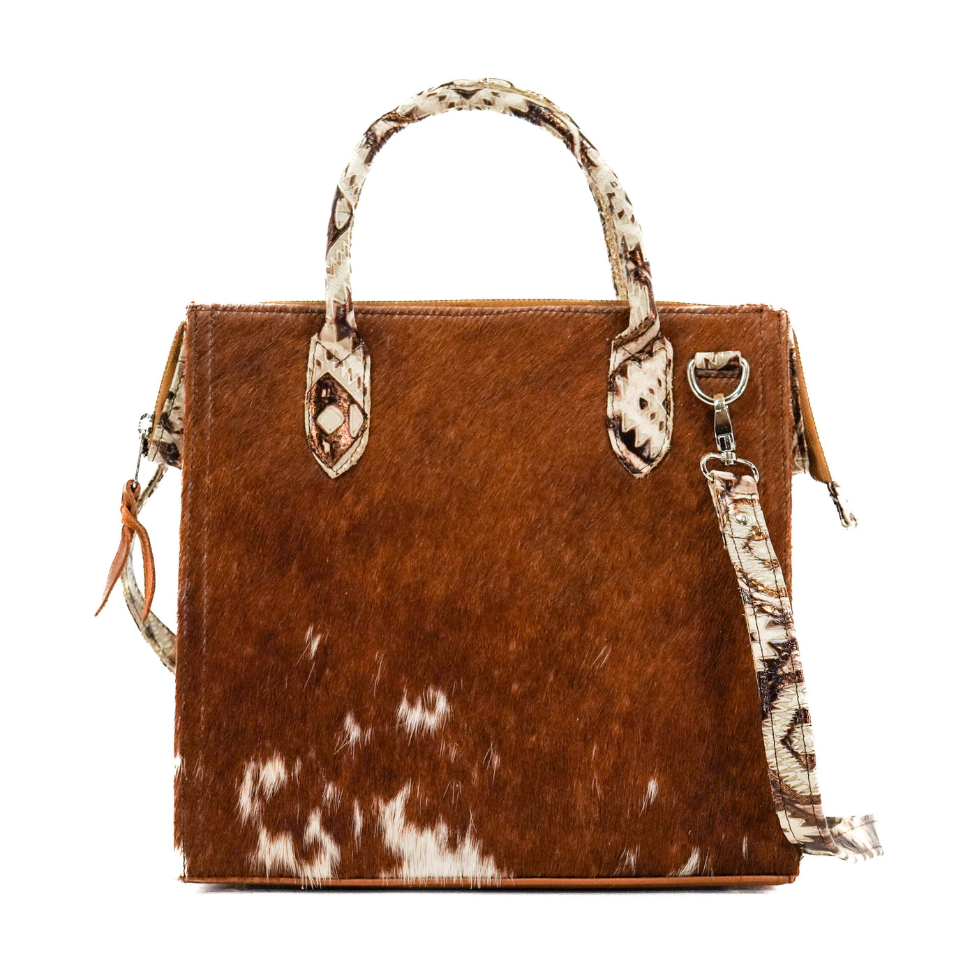 Opry - Longhorn w/ Bronzed Aztec-Opry-Western-Cowhide-Bags-Handmade-Products-Gifts-Dancing Cactus Designs