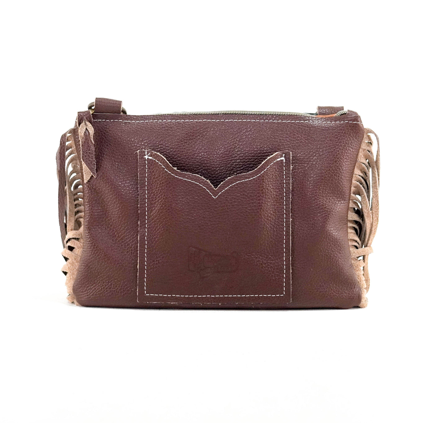 Patsy - All Embossed w/ Dark Chocolate Tool-Patsy-Western-Cowhide-Bags-Handmade-Products-Gifts-Dancing Cactus Designs