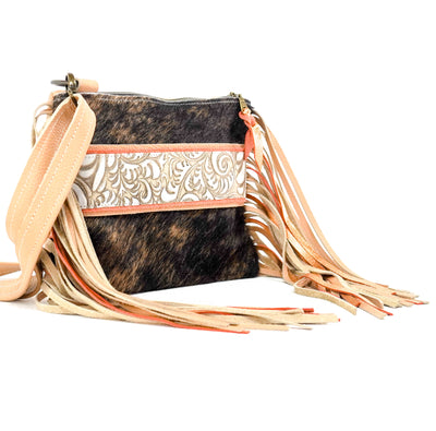Patsy - Brindle w/ Bone Caracole-Patsy-Western-Cowhide-Bags-Handmade-Products-Gifts-Dancing Cactus Designs