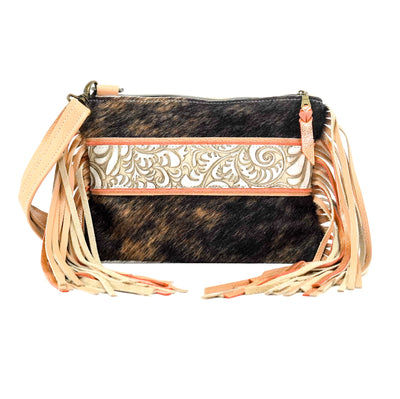 Patsy - Brindle w/ Bone Caracole-Patsy-Western-Cowhide-Bags-Handmade-Products-Gifts-Dancing Cactus Designs