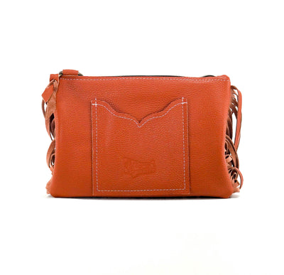 Patsy - Chocolate & White w/ Caramel Black Jack-Patsy-Western-Cowhide-Bags-Handmade-Products-Gifts-Dancing Cactus Designs