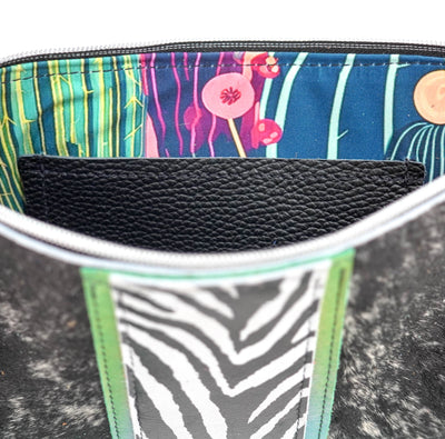 Patsy - Salt & Pepper w/ Zebra Leather-Patsy-Western-Cowhide-Bags-Handmade-Products-Gifts-Dancing Cactus Designs
