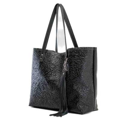 Poppins - Black Tool-Poppins-Western-Cowhide-Bags-Handmade-Products-Gifts-Dancing Cactus Designs