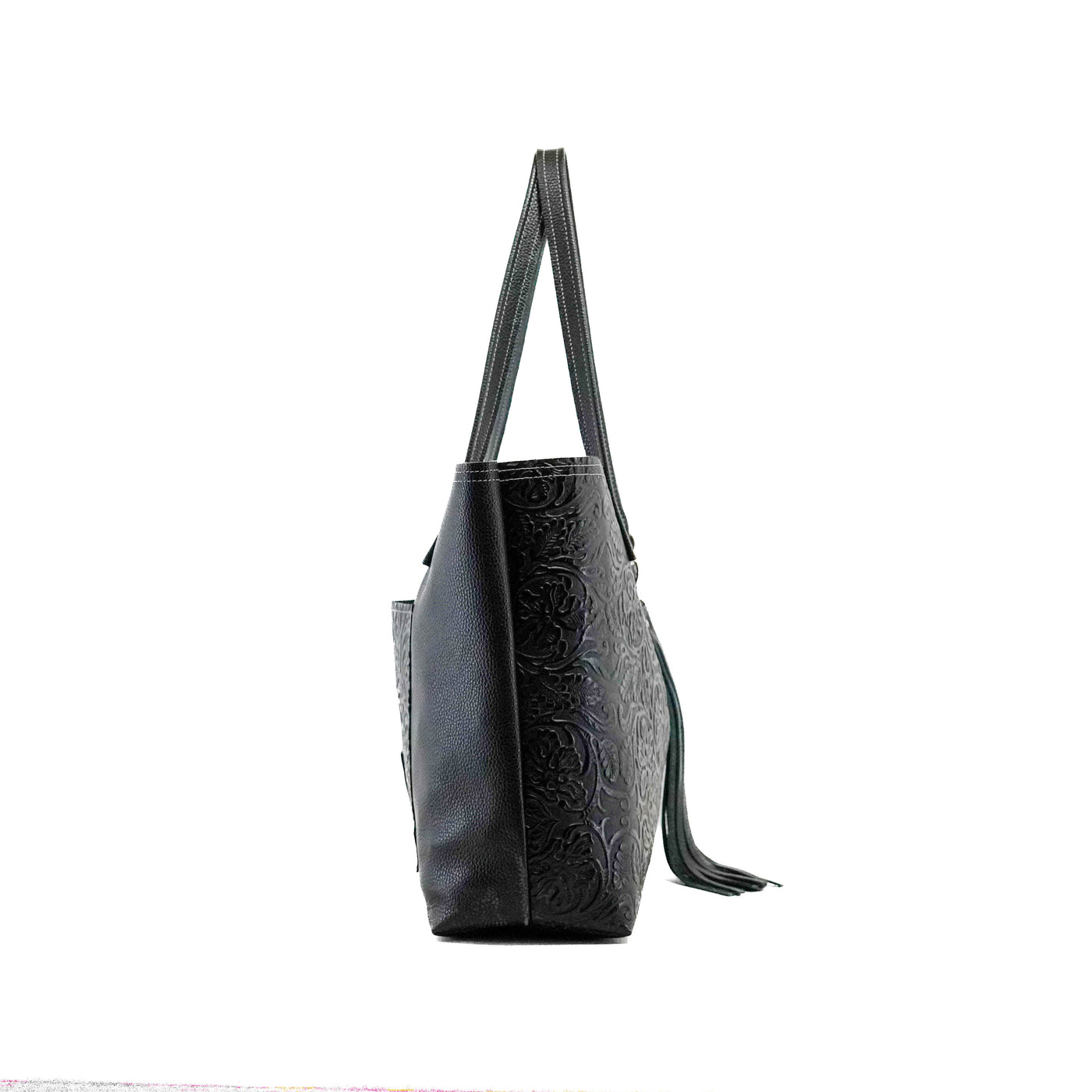 Poppins - Black Tool-Poppins-Western-Cowhide-Bags-Handmade-Products-Gifts-Dancing Cactus Designs