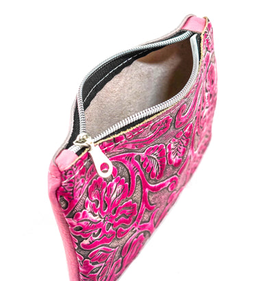 Purse Organizer - All Embossed w/ Cowgirl Tool-Purse Organizer-Western-Cowhide-Bags-Handmade-Products-Gifts-Dancing Cactus Designs