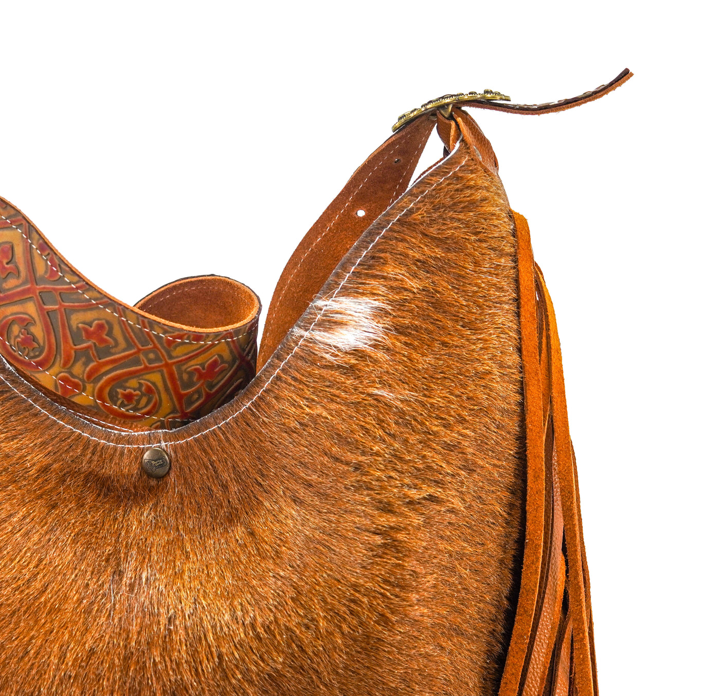 Reba - Longhorn w/ Caramel Black Jack-Reba-Western-Cowhide-Bags-Handmade-Products-Gifts-Dancing Cactus Designs