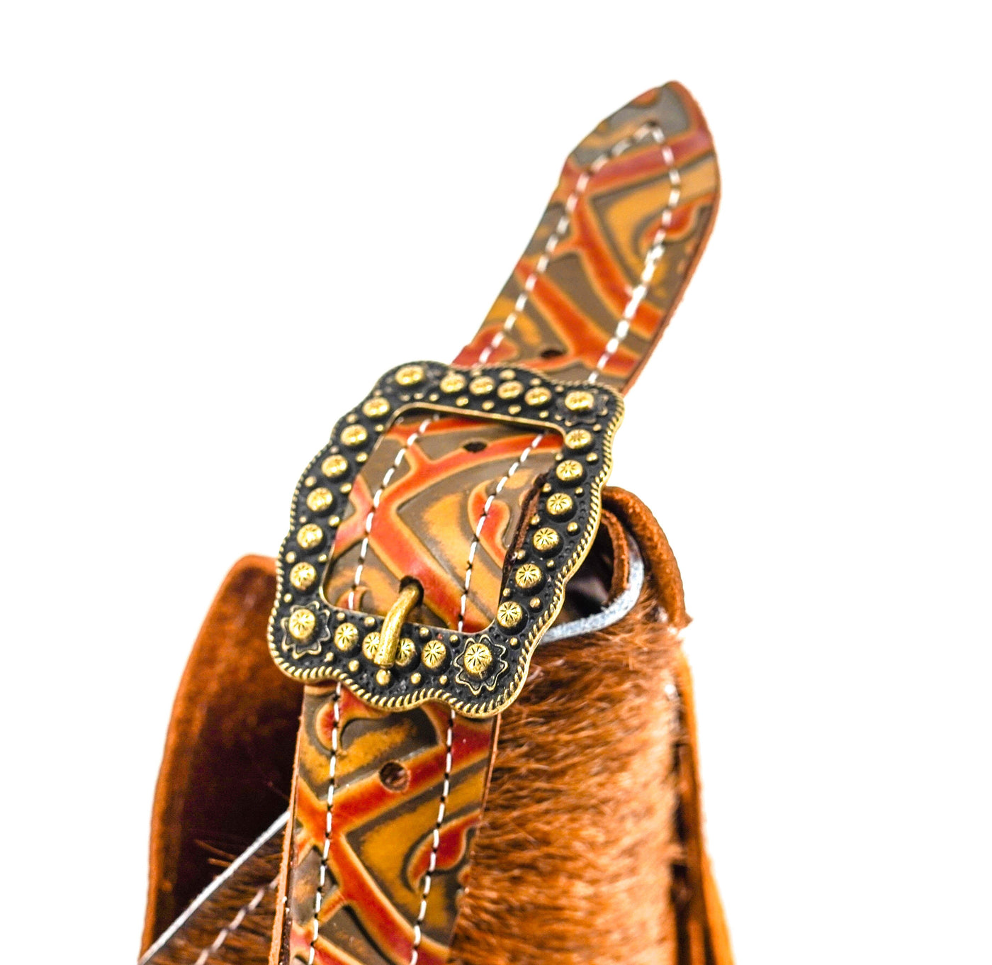 Reba - Longhorn w/ Caramel Black Jack-Reba-Western-Cowhide-Bags-Handmade-Products-Gifts-Dancing Cactus Designs