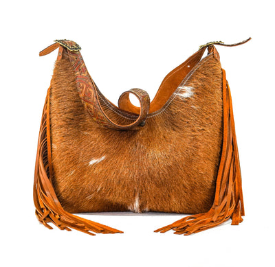 Reba - Longhorn w/ Caramel Black Jack-Reba-Western-Cowhide-Bags-Handmade-Products-Gifts-Dancing Cactus Designs