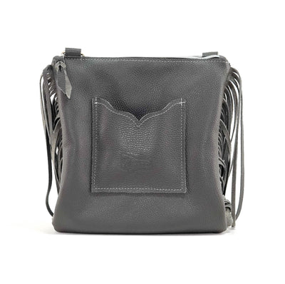 Shania - Black & White w/ Blue Croc-Shania-Western-Cowhide-Bags-Handmade-Products-Gifts-Dancing Cactus Designs
