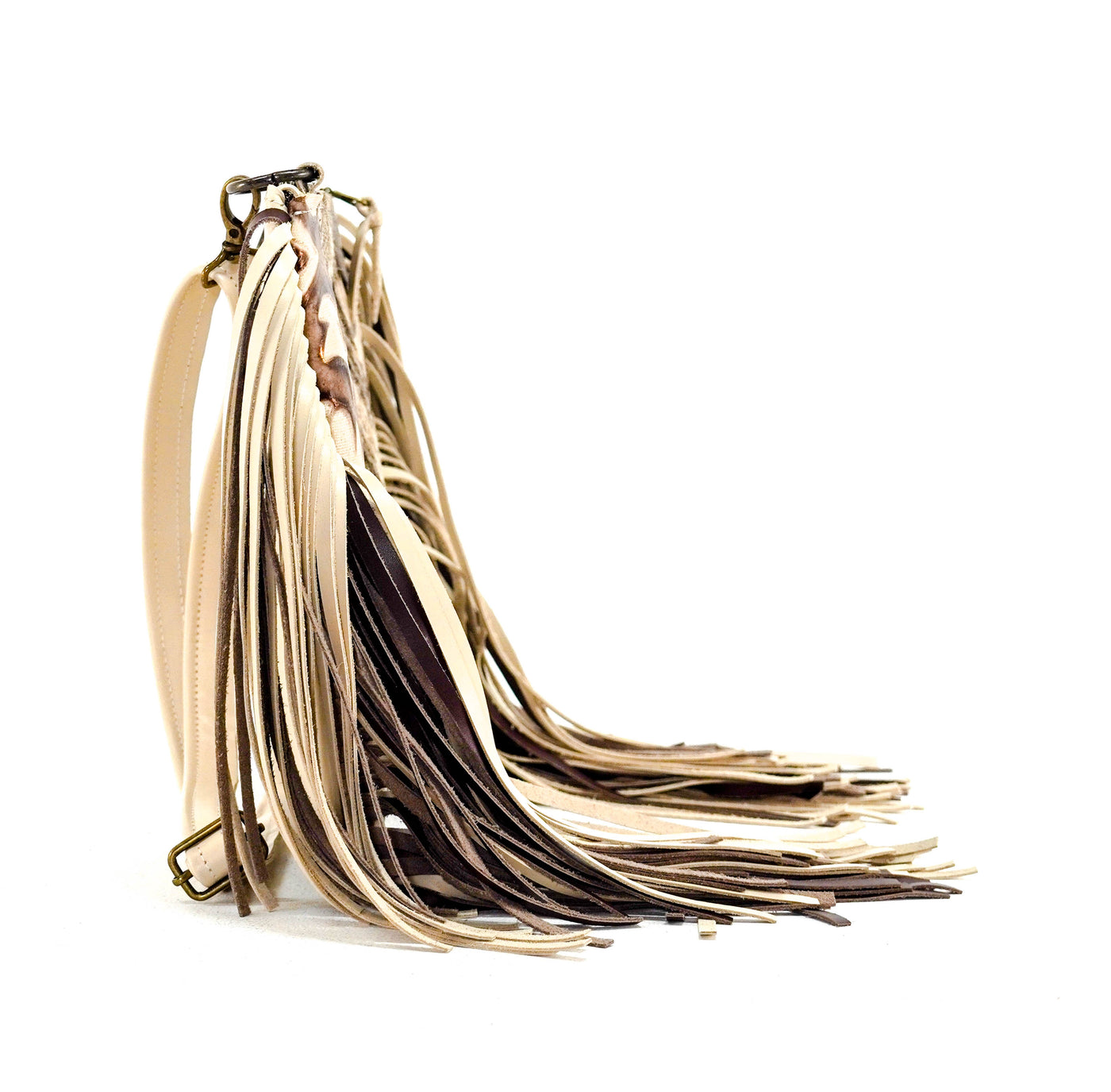 Shania - Brindle w/ Ivory & Brown Laredo-Shania-Western-Cowhide-Bags-Handmade-Products-Gifts-Dancing Cactus Designs