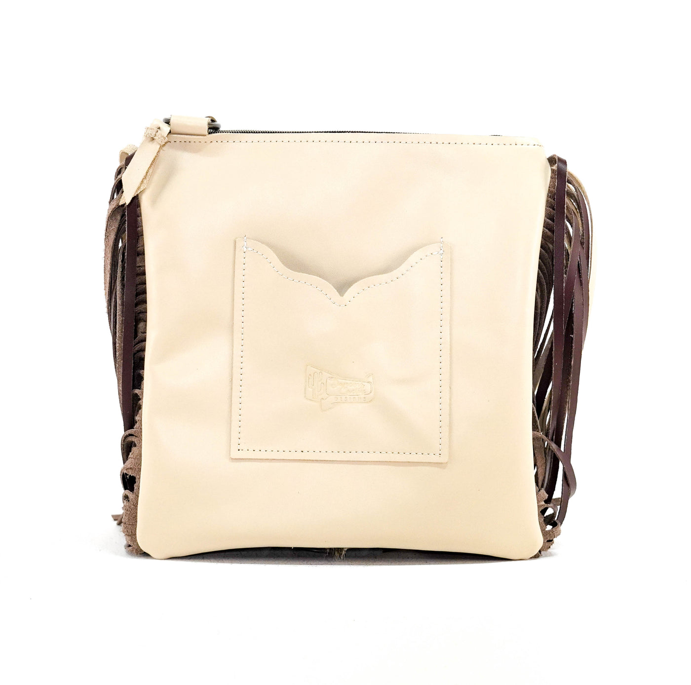 Shania - Brindle w/ Ivory & Brown Laredo-Shania-Western-Cowhide-Bags-Handmade-Products-Gifts-Dancing Cactus Designs