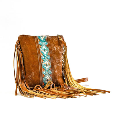 Shania - Longhorn w/ Mandarine Navajo-Shania-Western-Cowhide-Bags-Handmade-Products-Gifts-Dancing Cactus Designs