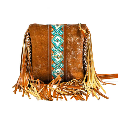 Shania - Longhorn w/ Mandarine Navajo-Shania-Western-Cowhide-Bags-Handmade-Products-Gifts-Dancing Cactus Designs