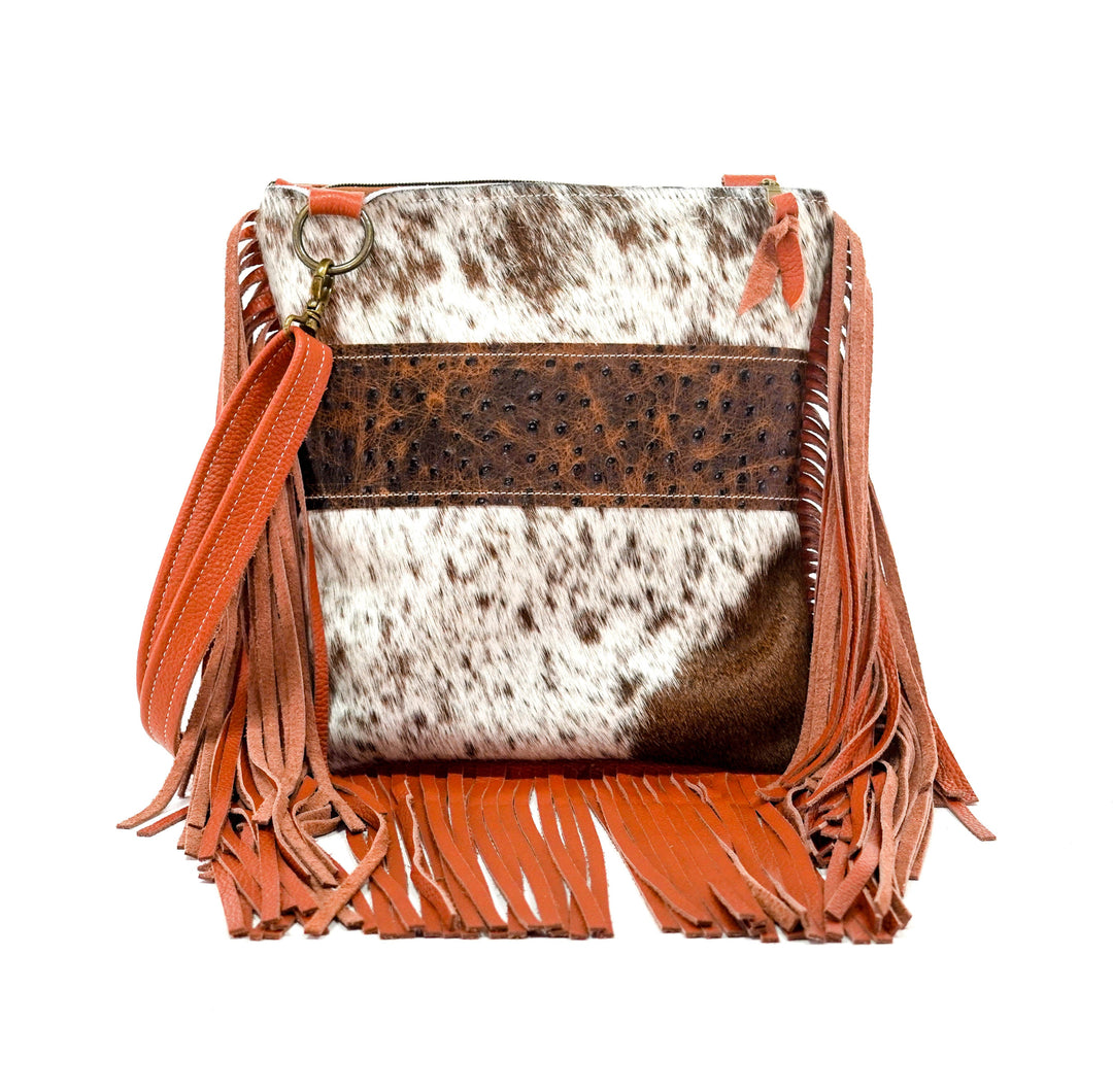 High quality Longhorn Fringe Crossbody