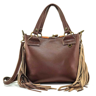 Swift - Mustang Brown Leather-Swift-Western-Cowhide-Bags-Handmade-Products-Gifts-Dancing Cactus Designs