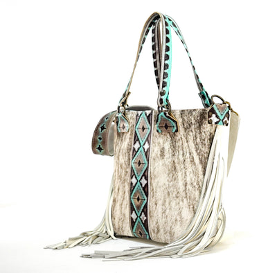 Taylor - Light Brindle w/ Cocoa Navajo-Taylor-Western-Cowhide-Bags-Handmade-Products-Gifts-Dancing Cactus Designs