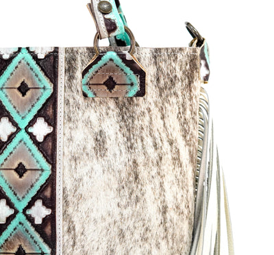 Taylor - Light Brindle w/ Cocoa Navajo-Taylor-Western-Cowhide-Bags-Handmade-Products-Gifts-Dancing Cactus Designs