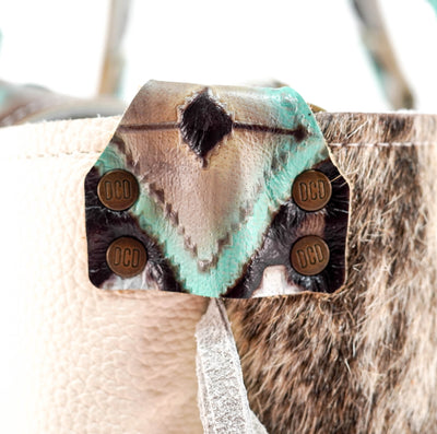 Taylor - Light Brindle w/ Cocoa Navajo-Taylor-Western-Cowhide-Bags-Handmade-Products-Gifts-Dancing Cactus Designs