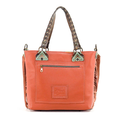 Taylor - Longhorn w/ Turquoise Navajo-Taylor-Western-Cowhide-Bags-Handmade-Products-Gifts-Dancing Cactus Designs