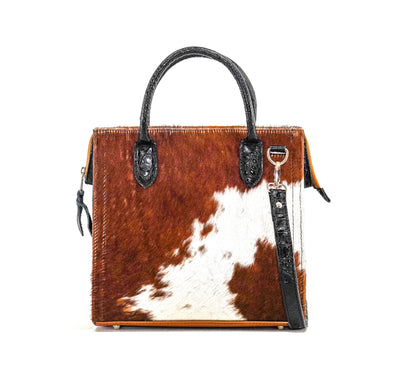 The Opry - Longhorn w/ Onyx Croc-The Opry-Western-Cowhide-Bags-Handmade-Products-Gifts-Dancing Cactus Designs