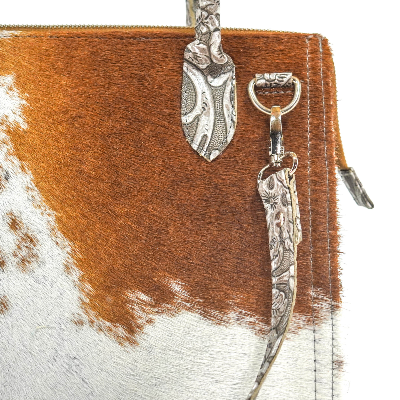 The Opry - Longhorn w/ Silver tool-The Opry-Western-Cowhide-Bags-Handmade-Products-Gifts-Dancing Cactus Designs