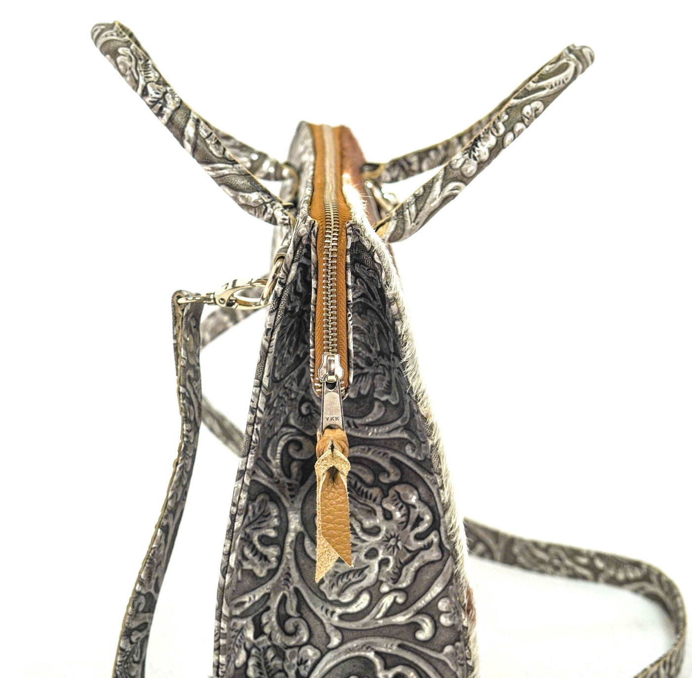 The Opry - Longhorn w/ Silver tool-The Opry-Western-Cowhide-Bags-Handmade-Products-Gifts-Dancing Cactus Designs