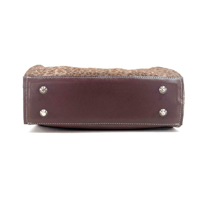 The Ranch Hand - All Embossed w/ Espresso Leopard-The Ranch Hand-Western-Cowhide-Bags-Handmade-Products-Gifts-Dancing Cactus Designs