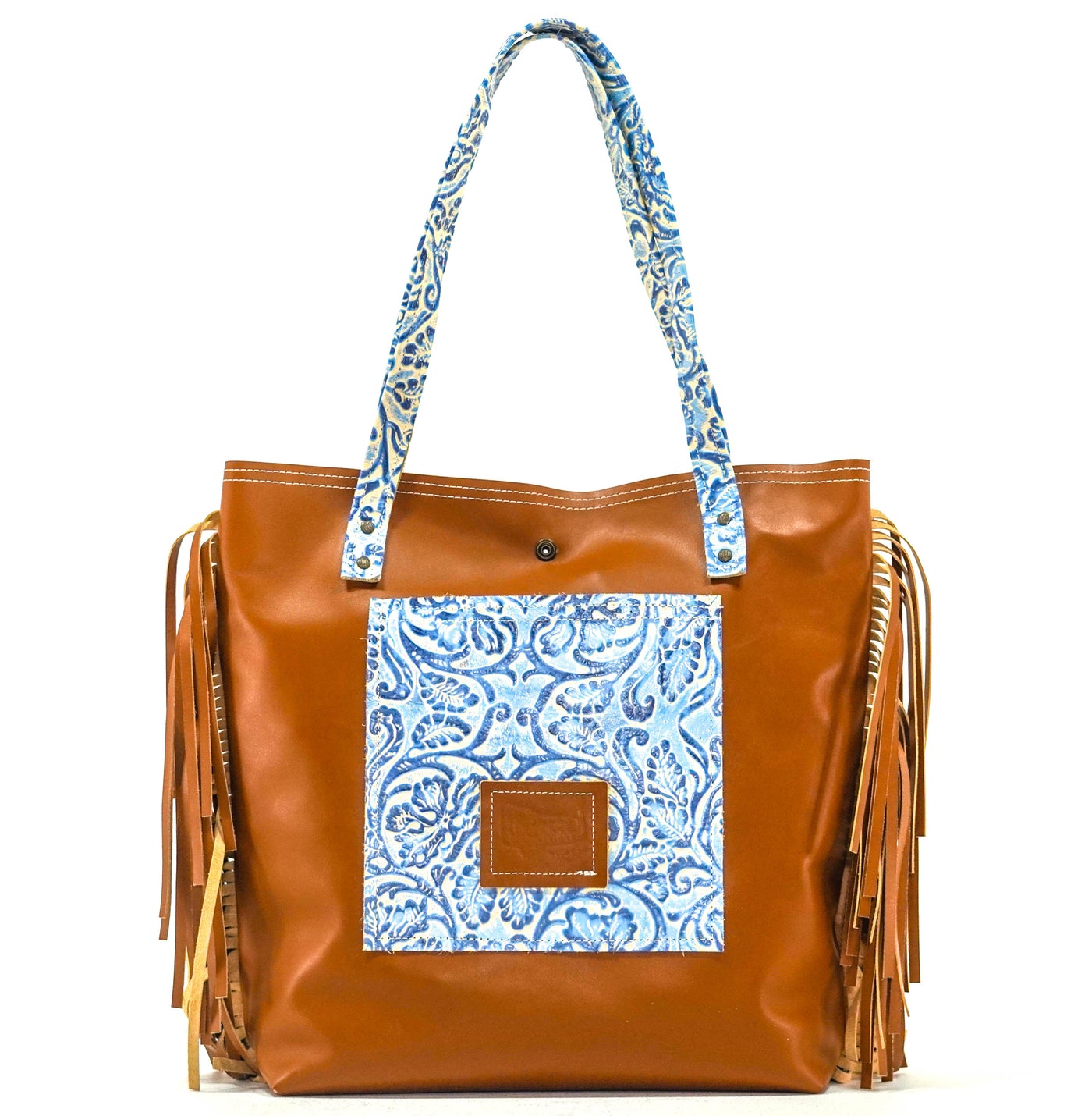 Trisha - Brindle w/ No Embossed-Trisha-Western-Cowhide-Bags-Handmade-Products-Gifts-Dancing Cactus Designs