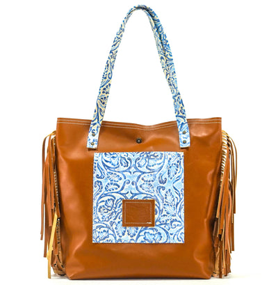 Trisha - Brindle w/ No Embossed-Trisha-Western-Cowhide-Bags-Handmade-Products-Gifts-Dancing Cactus Designs