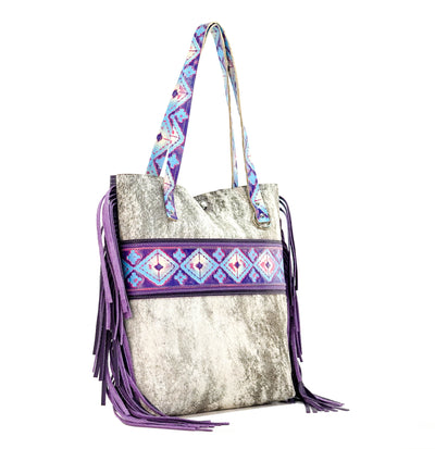 Trisha - Brindle w/ Unicorn Navajo-Trisha-Western-Cowhide-Bags-Handmade-Products-Gifts-Dancing Cactus Designs