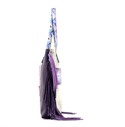 Trisha - Brindle w/ Unicorn Navajo-Trisha-Western-Cowhide-Bags-Handmade-Products-Gifts-Dancing Cactus Designs