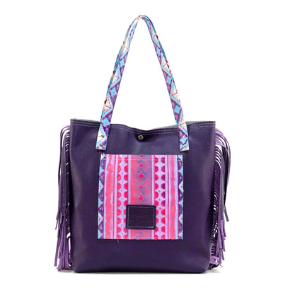 Trisha - Brindle w/ Unicorn Navajo-Trisha-Western-Cowhide-Bags-Handmade-Products-Gifts-Dancing Cactus Designs