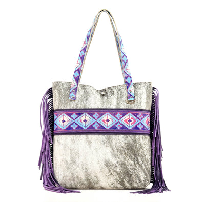 Trisha - Brindle w/ Unicorn Navajo-Trisha-Western-Cowhide-Bags-Handmade-Products-Gifts-Dancing Cactus Designs