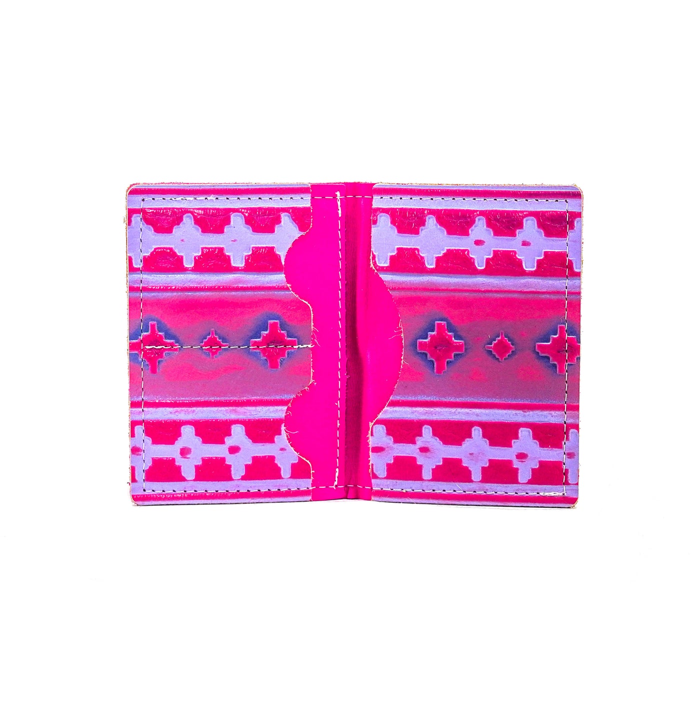 Waylon Wallet - All Embossed w/ Unicorn Navajo-Waylon Wallet-Western-Cowhide-Bags-Handmade-Products-Gifts-Dancing Cactus Designs