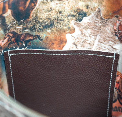 Wynonna - All Embossed w/ Gold Rush tool-Wynonna-Western-Cowhide-Bags-Handmade-Products-Gifts-Dancing Cactus Designs