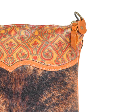 Wynonna - Brindle w/ Caramel Black Jack-Wynonna-Western-Cowhide-Bags-Handmade-Products-Gifts-Dancing Cactus Designs