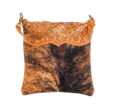 Wynonna - Brindle w/ Caramel Black Jack-Wynonna-Western-Cowhide-Bags-Handmade-Products-Gifts-Dancing Cactus Designs
