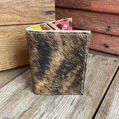 108 Waylon Wallet - Brindle w/ Summit Fire-Waylon Wallet-Western-Cowhide-Bags-Handmade-Products-Gifts-Dancing Cactus Designs