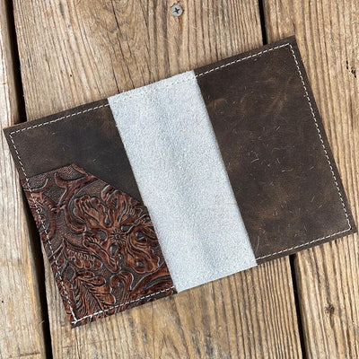 223 Passport Cover - Brindle w/ Sepia Laredo-Passport Cover-Western-Cowhide-Bags-Handmade-Products-Gifts-Dancing Cactus Designs