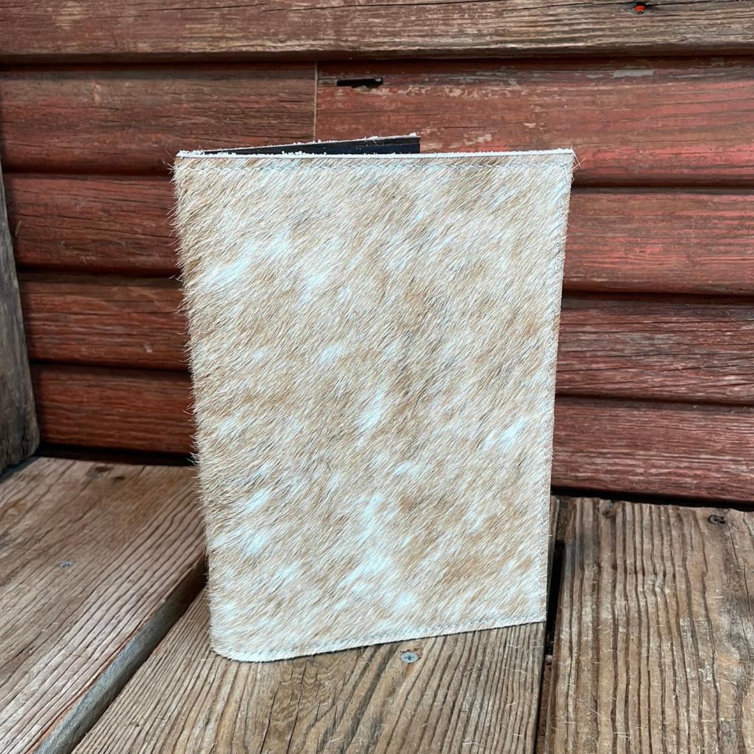 Small Notepad Cover - Dapple w/ No Embossed-Small Notepad Cover-Western-Cowhide-Bags-Handmade-Products-Gifts-Dancing Cactus Designs