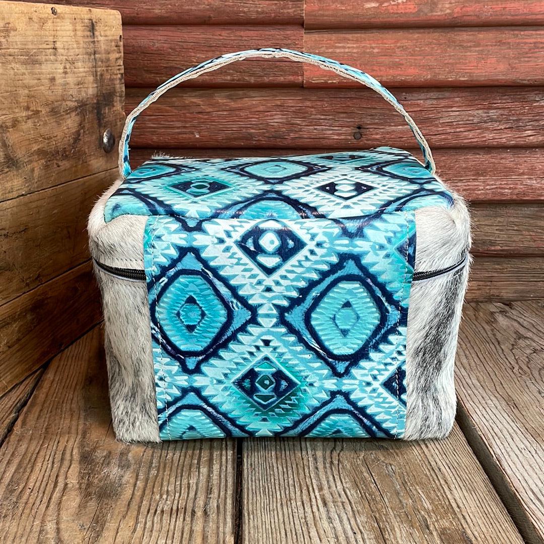 Train Station - Grey Brindle w/ Glacier Park Aztec-Train Station-Western-Cowhide-Bags-Handmade-Products-Gifts-Dancing Cactus Designs