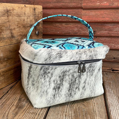 Train Station - Grey Brindle w/ Glacier Park Aztec-Train Station-Western-Cowhide-Bags-Handmade-Products-Gifts-Dancing Cactus Designs