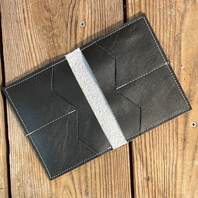 Waylon Wallet - Black & White w/-Waylon Wallet-Western-Cowhide-Bags-Handmade-Products-Gifts-Dancing Cactus Designs