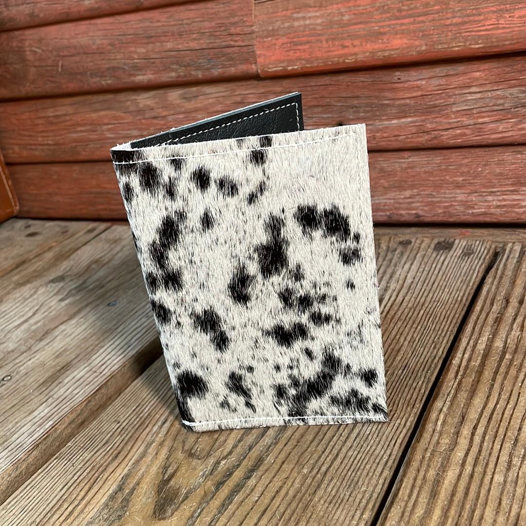 Waylon Wallet - Black & White w/-Waylon Wallet-Western-Cowhide-Bags-Handmade-Products-Gifts-Dancing Cactus Designs