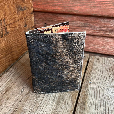 Waylon Wallet - Brindle w/ Summit Fire-Waylon Wallet-Western-Cowhide-Bags-Handmade-Products-Gifts-Dancing Cactus Designs