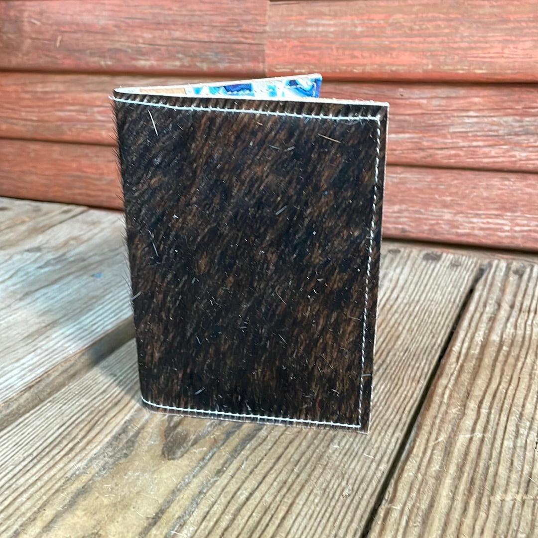 Waylon Wallet - Brindle w/-Waylon Wallet-Western-Cowhide-Bags-Handmade-Products-Gifts-Dancing Cactus Designs