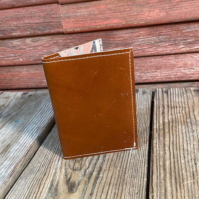 Waylon Wallet - w/ Caramel Leather-Waylon Wallet-Western-Cowhide-Bags-Handmade-Products-Gifts-Dancing Cactus Designs